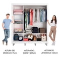 thumbnail image 4 of Ropero Closet Madesa Mônaco 3 Puertas Corredizas con Pies B, 4 of 8