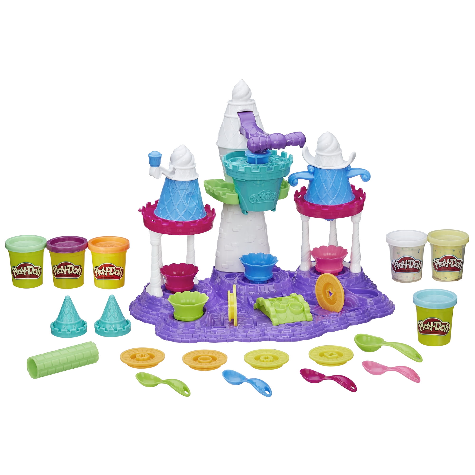 play doh kitchen creations ice cream castle