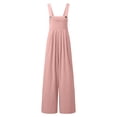 thumbnail image 4 of CCRFTGI Pink Rompers for Girls Spaghetti Strap Sleeveless Girls Jumpsuits Size 5-6 Trendy Overall Fall Clothes with Side Pockets Pink 9-10 Years, 4 of 5