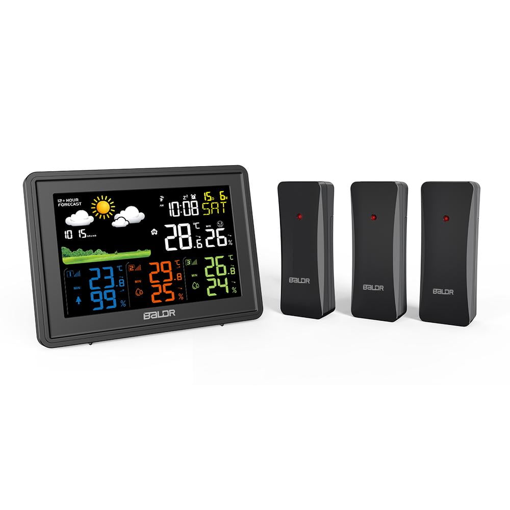 BALDR WS0359 Weather Station Wireless Indoor Outdoor with Temperature