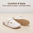 thumbnail image 2 of bebe Girls' Clog Slippers – Slip-On Footbed Clogs with Buckle Strap, Casual Comfort Shoes for Girls Little Kid/Big Kid, 2 of 9