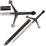 Mini Claymore Sword with Wood Scabbard