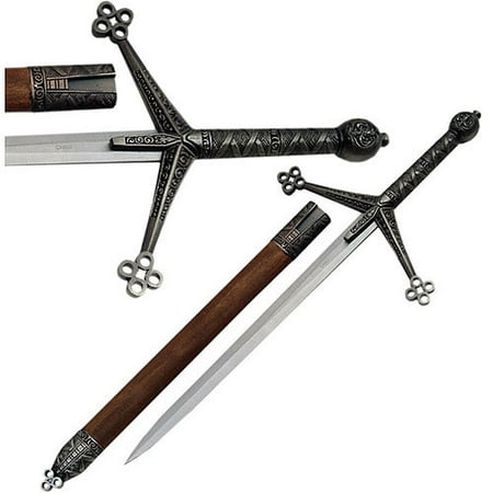 Mini Claymore Sword with Wood Scabbard