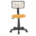 thumbnail image 3 of JJS Kids Mesh Rolling Desk Chair, Small Swivel Office Computer Chair for Teens, Low-Back Adjustable Upholstered Student Task Chair, Animal, 3 of 7
