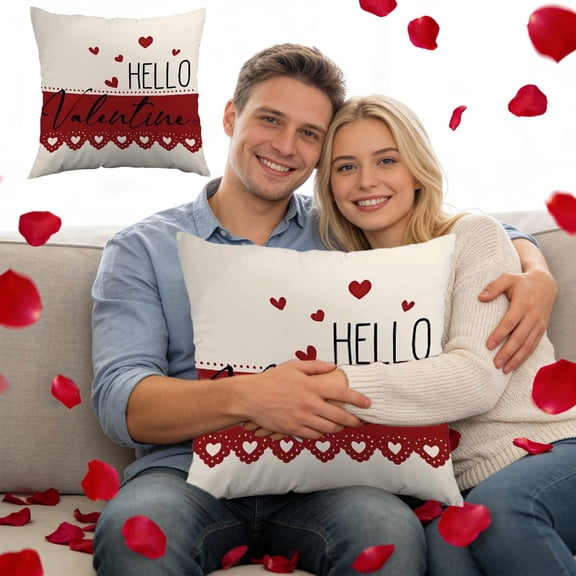 Yeciiwht Valentines Day Series Pillow Cover 18x18 Inches Printed Pillowcase Living Room Sofa Decorative Throw Pillow Cover Household Pillow Case for Bed, Couch, Bedroom Decor