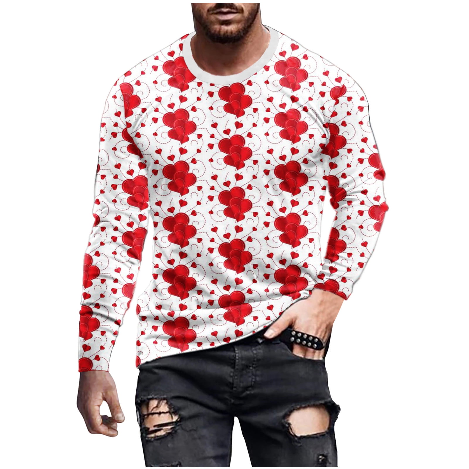3D Druck Tshirt Rundhals Hemd Tops Gestrickte Kleidung Fit Jumper Summer Men'S Casual Henley Shirts Kurzärmliges Sweater Elastische Strick Blusetops - Walmart.com
