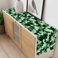 thumbnail image 4 of Green Ombre Table Runner - 108 Inch Long, Kitchen Dining Table Runner Dresser Scarves, Modern Simple Gradient Abstract Texture Farmhouse Decor for Coffee Tables Wedding Party Banquet, 4 of 8