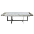 thumbnail image 3 of Furniture of America Vasket Contemporary Metal 3-Piece Coffee Table Set in Gray, 3 of 20