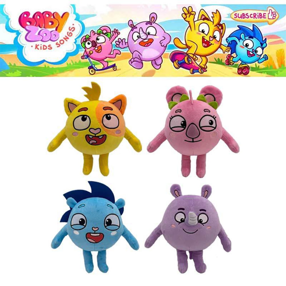 Colored Baby Zoo Kids Songs Plushie Toys Cartoon Rhino Koala Hedgehog Shape  Stuffed Doll Figure For Kids Children Birthday Gifts | Walmart Canada