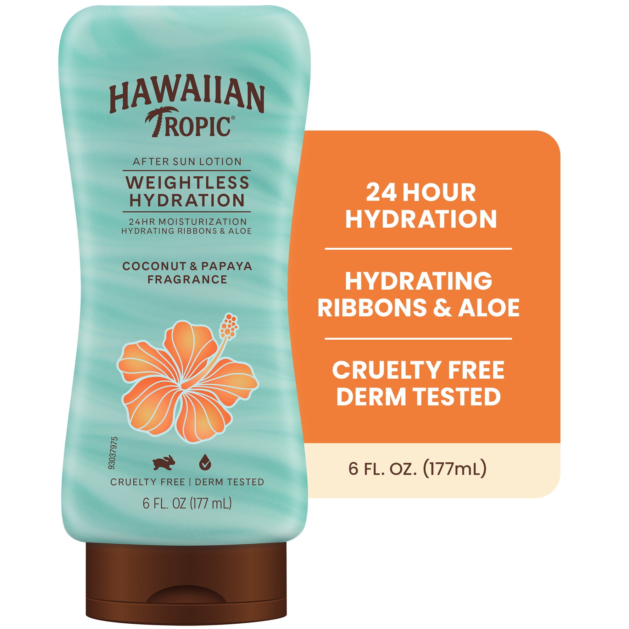 Hawaiian Tropic Weightless Hydration after Sun Lotion for Adults, 6 Fl Oz