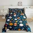 thumbnail image 3 of Feelyou Cartoon Football Baseball Bedding Comforter Set, Basketball Gaming Twin Comforter Sets, Blue Leopard Print Reversible Bedding Set, Ultra Soft Bedroom Decor, 2-Piece, 3 of 9