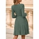 thumbnail image 5 of Vestido PRETTYGARDEN 2025 Otoño Cuello en V Manga Larga Verde Oscuro Talla L, 5 of 8