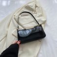 thumbnail image 3 of Bolso de hombro para mujer Bolso de axila de cuero PU Bolso femenino de color sólido (Negro) Ndcxsfigh Para Estrenar, 3 of 8