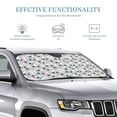 thumbnail image 2 of Bingfone Colorful Hat Snowman Car Windshield Sunshade,Sun Foldable Sun Shield Sun Visor for Car -, 2 of 8