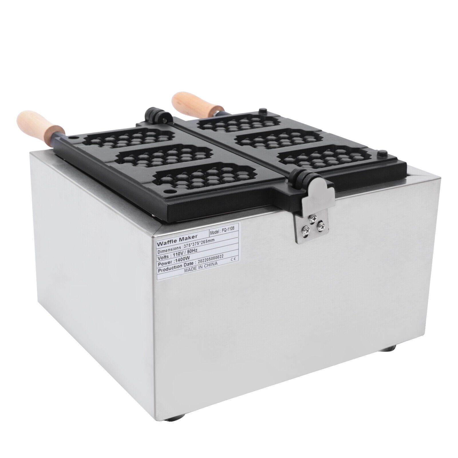 Honeycomb Shape Waffle Maker, Holding 3 Waffles Countertop Waffle Maker Baker, 1400W 14.96*16.54*16.54in Electric Waffle Maker Machine for Commercial Household