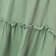 thumbnail image 5 of Women's Summer Casual V Neck Sleeveless Mini Dress Tie Shoulder Width Layered Ruffles Flowing A Line Skirt Short Skirt Womens with Pockets Long Dresses plus Size Maxi Dresses Tunic Shirt Dress Short, 5 of 8