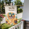 thumbnail image 6 of Hello Sunshine Garden Flag 12x18 Inch Double Sided, Golden Retriever Dog Yard Flag For Outdoor, Sunflower Summer Seasonal Decors For Farmhouse Holiday Outside, 6 of 6