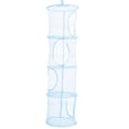 thumbnail image 1 of Blue 4-Layer Mesh Foldable Toy Storage Shelf for Children, 1 of 5