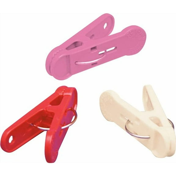 LoonBalloon 8-Gram Balloon Weights, 100-Pack – Red, White & Pink Valentine Colors, Clip-On Design