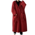 thumbnail image 6 of Bovxnpu Long Trench Coats for Women Cargo Casual Jacket Outerwear Women's Plus Size Fashion Vintage Long Hooded Trench Coat Outerwear, 6 of 6