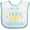 White and Blue, variant on Inktastic My 1st Hanukkah with Menorah and Stars Boys or Girls Baby Bib