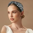 thumbnail image 2 of 1 Pc Fashion Floral Knotted Headwrap for Women for Girls 5.91"x2.56" Yellow, 2 of 6