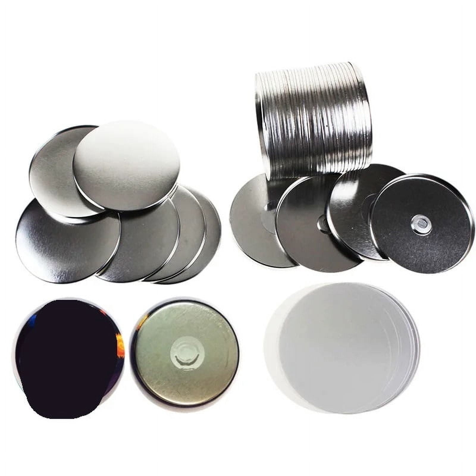 100PCS Metal Button Parts Supplies Fridge Magnet DIY Round Pin Maker for Button Maker Machine 32mm ,Beginner-Friendly