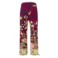thumbnail image 5 of Stephy Women's New Thin Elastic Loose Large Size Korean Version of Everything Long Trousers Casual Trousers Haren, Black, L, 5 of 5