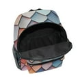 thumbnail image 6 of FORMRS School Backpack with Front Zippered Pocket 12" Student Travel Daypack, Blue Art Pattern, 6 of 6