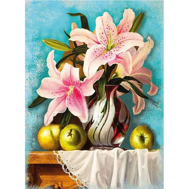 JIEME DIY 5D Diamond Painting Flower Full Round Mosaic Landscape Flower Diamond Embroidery Picture Rhinestone For Home Decor