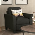 thumbnail image 4 of Hassch Single Sofa Fabric Armchair for Living Room Home Relax, Black (Not Included the Pillow), 4 of 10