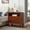 Walnut, variant on CQSXDA Open Space and 2 Drawers Dresser Nightstand with Charging Station, Farmhouse End Table with USB Ports and Outlets, Fluted Pilasters Design Side Table with Solid Wood Legs for Bedroom