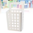 thumbnail image 3 of OUSITAID Multi-Purpose Clothes Hanging Organizer Plastic Adhesive Storage Basket (White), 3 of 5