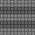 thumbnail image 1 of Ahgly Company Indoor Square Patterned Dark Gray Black Area Rugs, 5' Square, 1 of 6