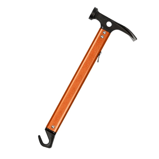 Eigraketly Extractor de clavos para tienda de campaña, martillo para acampar al aire libre, Picnic, senderismo, caravana, lona, estacas, Extractor de carpas Naranja Eigraketly OD023413-05
