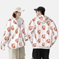 thumbnail image 4 of Balery Orange Fox Men's Women's UPF 50+ Sun Protection Lightweight Hoodie Performance Long Sleeve Shirt for Fishing Running-3X-Large, 4 of 7