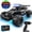 Black, variant on WonderStone 1:16 RC Cars, Alloy Remote Control Truck with LED Headlight and 2 Rechargeable Batteries, High Speed Adjustable 2.4 GHz Monster Trucks for Boys Kids Adult Gifts 3-12, Blue