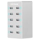 thumbnail image 1 of Fiudx Cargador Usb de 10 Puertos, Carga Rápida, Limitación de Corriente Inteligente, Material Abs Ignífugo, Carga Multidispositivo, Ideal para Oficina En Casa, Diseño Compacto y Eficiente., 1 of 6
