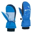 thumbnail image 1 of Guantes de esquí de invierno Macarena para niños impermeables a prueba de viento Azul S, 1 of 8