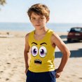 thumbnail image 2 of Niños Pequeños Camisola sin Mangas Gradiente Suave Impresión Moda Lindo Fondo para Niños 3-15 Años, 2 of 8