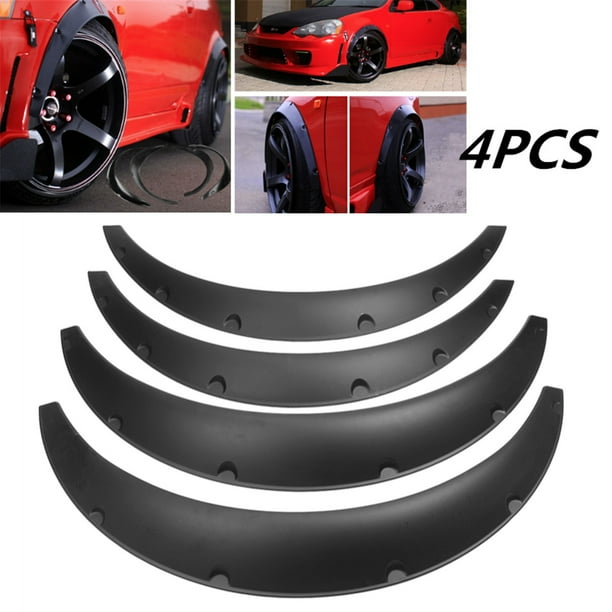 4 Pieces Universal Car Racing Wheels Fender Flares Flexible Yet Durable