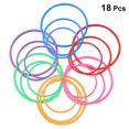 thumbnail image 2 of Toss Rings For Carnival 18pcs Plastic Toss Rings Kids Ring Toss Game for Carnival Garden Backyard Outdoor Games (Random Color), 2 of 8