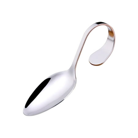 

Stainless Steel Curved Handle art Fork Salad Round Spoon Tip Spoon Soup Spoon