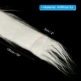 thumbnail image 2 of Uxcell Plush Faux Fur Fabric Precut Strips, 59" x 2" Fluffy Faux Fur Ribbon, White 4Pack, 2 of 6