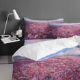 thumbnail image 4 of Spring Red Flowers King Size Comforter Set, Pastoral Oil Painting Texture Soft Bedding for All Seasons, 4 Pcs Bed Set with 1Comforter (90"x106") ,1 Sheet(94"x116"), 2 Pillowcases (19"x35"), 4 of 7