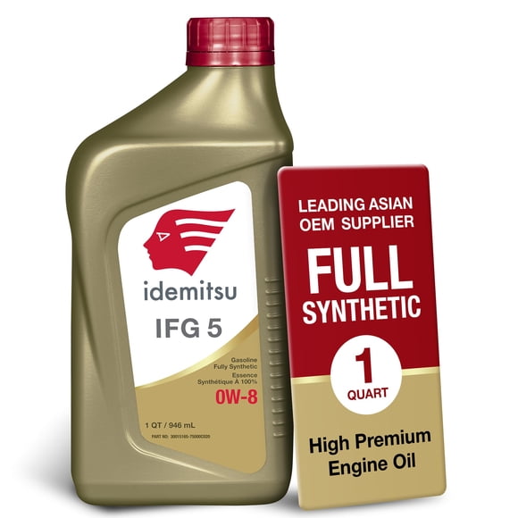 Aceite de motor Idemitsu IFG 5 0W-8 totalmente sintético 946 ml