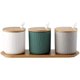 thumbnail image 1 of 3Pcs Set Salt Shaker Nordic Home Creative Ceramic Seasoning Jar with Lid Small Spoon Seasoning Box, 1 of 5