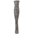 thumbnail image 3 of MeMoi Overcast Marled Rib Over the Knee Socks - Womens - Female, One Size, Fig, 3 of 4