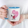 thumbnail image 3 of CafePress - Snoopy Hugs And Kisses Mug - 11 oz Ceramic Mug - Novelty Coffee Tea Cup, 3 of 3