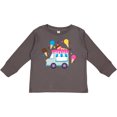 thumbnail image 3 of Inktastic Ice Cream Truck with Ice Cream Cones Boys or Girls Long Sleeve Toddler T-Shirt, 3 of 5